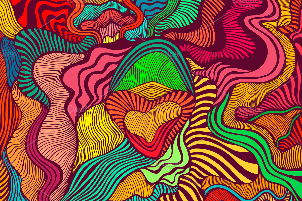 Motley abstract lines art ornament, a Decorative Illustration by Space_Oleandr (Photo 2 of 2)