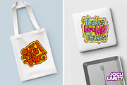 Funny Graffiti Words Cartoon Vector, a Decorative Illustration by Jocularity Art (Thumbnail 3 of 3)