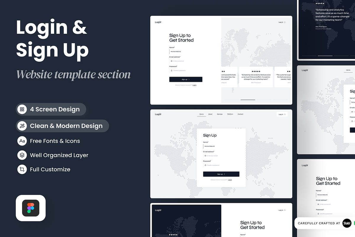 Logát - Login & Sign Up Kit, a Websites & App Template by SLAB! Design (Photo 1 of 4)