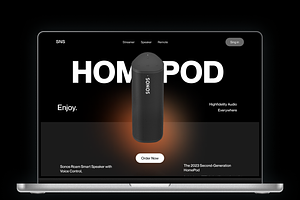 Podcast Landing Page Design