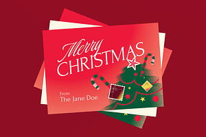 Christmas Greeting Card, a Card Template by graphicook