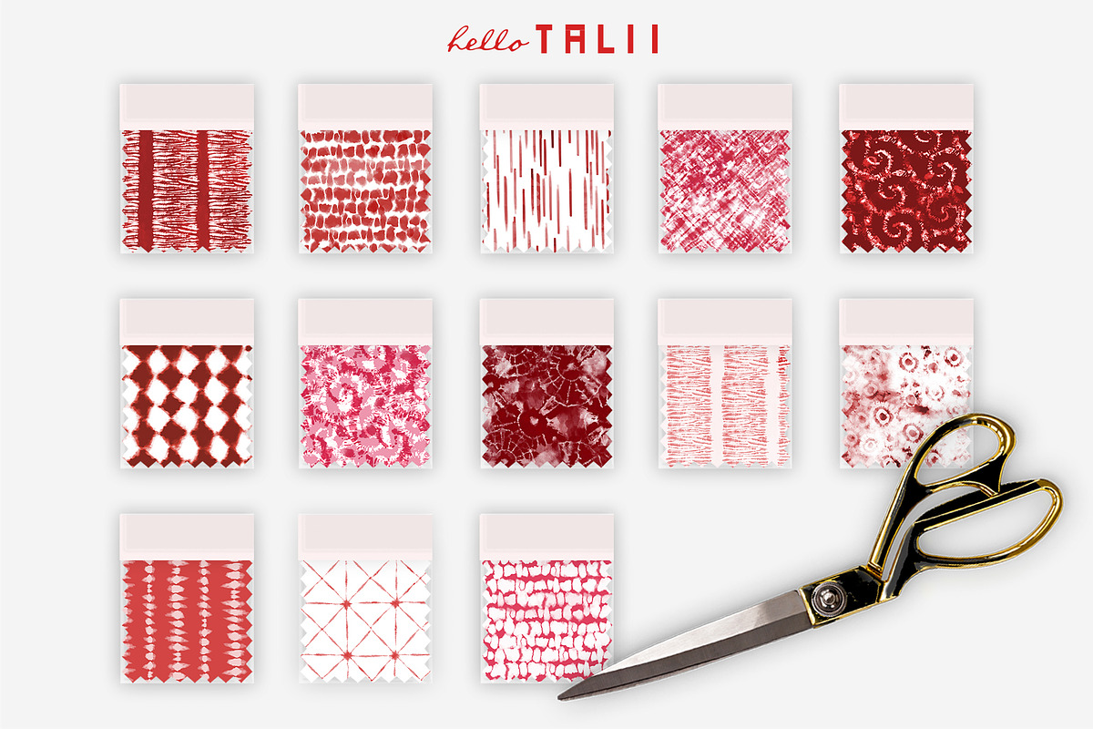 Christmas Shibori Patterns, a Pattern Graphic by Hello Talii (Photo 3 of 8)