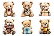 Cute Teddy Bear Clipart PNG, an Illustration by SinaCreation (Thumbnail 3 of 5)