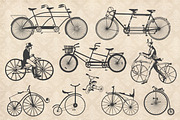 Bicycle Vector Set, an Object Graphic by Bugcessories (Thumbnail 4 of 4)
