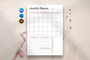 Canva Monthly Planner