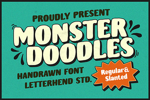 Monster Doodles - Handdrawn Font