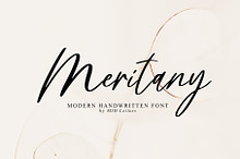 Meritany - Modern Handwritten Font