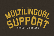 Athletic College - Vintage Sport, a Slab Serif Font by Masyafi Studio (Thumbnail 3 of 8)