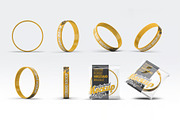 Silicone Rubber Wristband Mock-Up, an Apparel Mockup by DesignRushMarket (Thumbnail 1 of 9)
