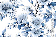 CHINOISERIE SPRING BLOSSOMS Seamless, a Texture Illustration by RefinedFantasyStudio (Thumbnail 8 of 9)