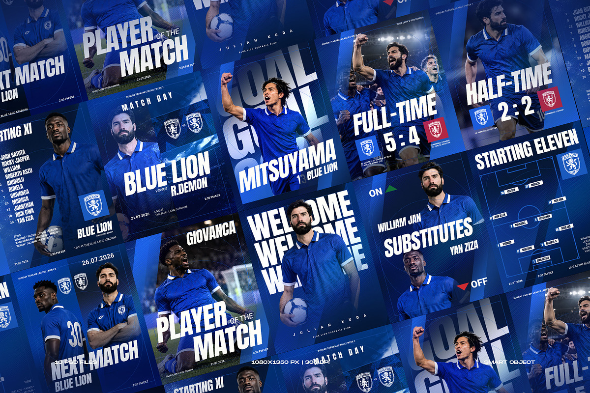 Soccer Instagram Templates PSD, a Social Media Template by Irhasalfahad (Photo 2 of 6)