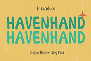 Havenhand handwriting font, a Handwritten Font by JJuta (Thumbnail 1 of 5)