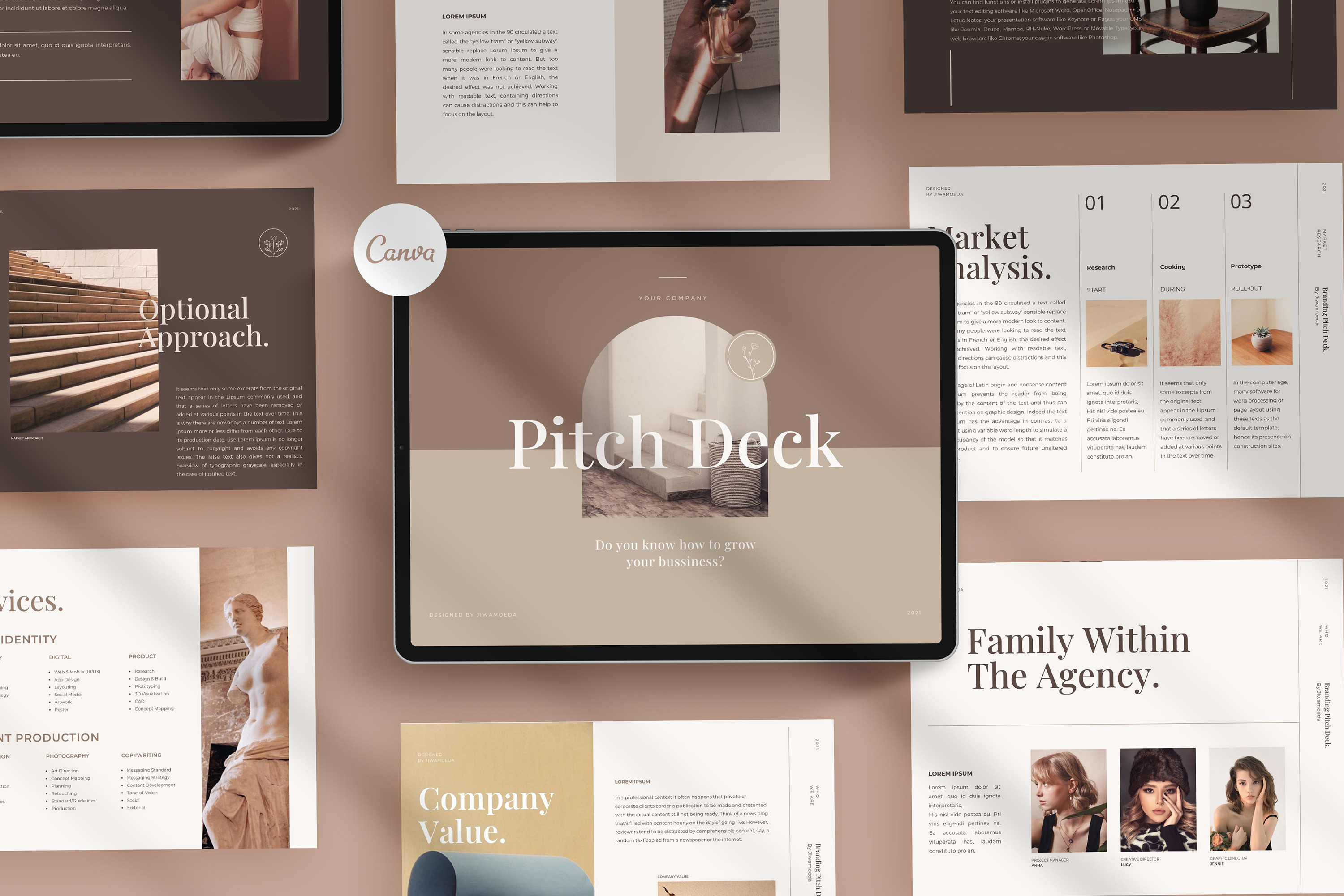 Canva Pitch Deck Templates | Yoria, a Presentation Template by Creavora