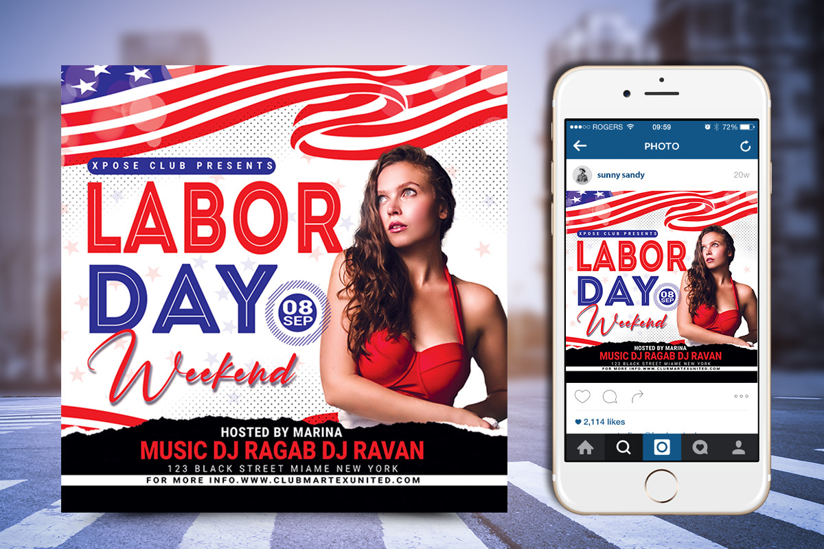 Labor Day Flyer, a Flyer Template by Poushe Design (Photo 2 of 2)