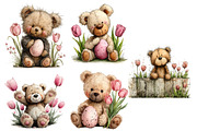 whimsical Easter teddy Clipart, an Illustration by Designworld (Thumbnail 3 of 4)