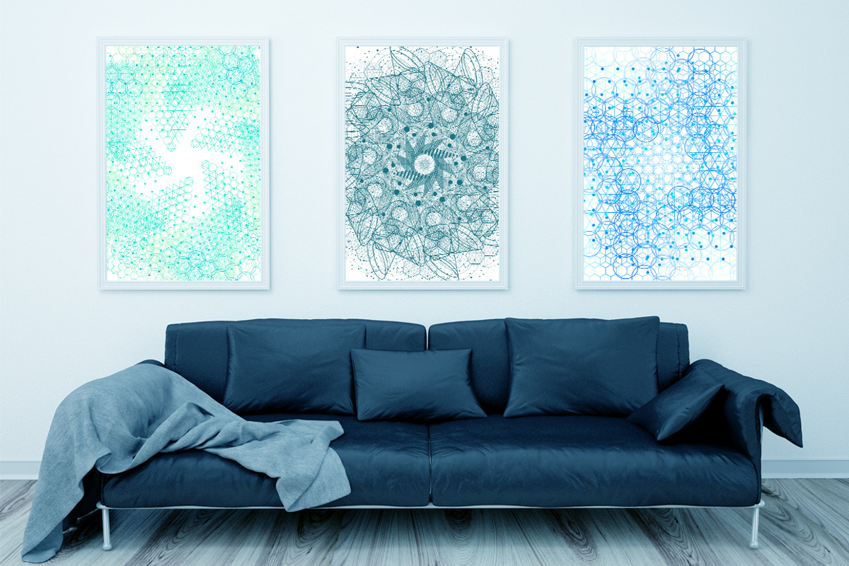 {Sacred Geometry} VECTOR MANDALAS, a Texture Illustration by ekaart (Photo 2 of 7)