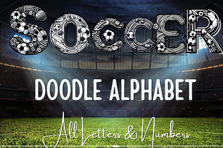 Soccer Alphabet Letters Bundle