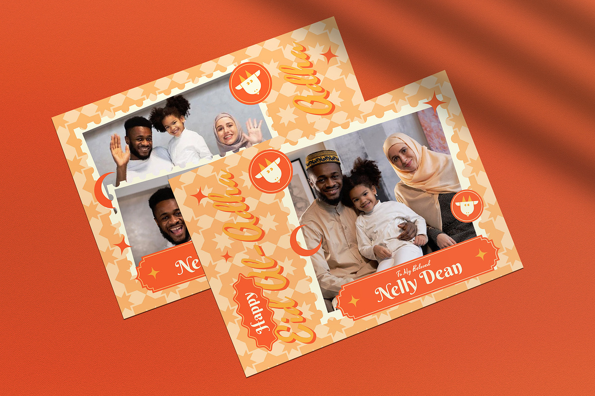 Cream Retro Eid Al Adha Greeting, a Card Template by graphicook (Photo 3 of 4)