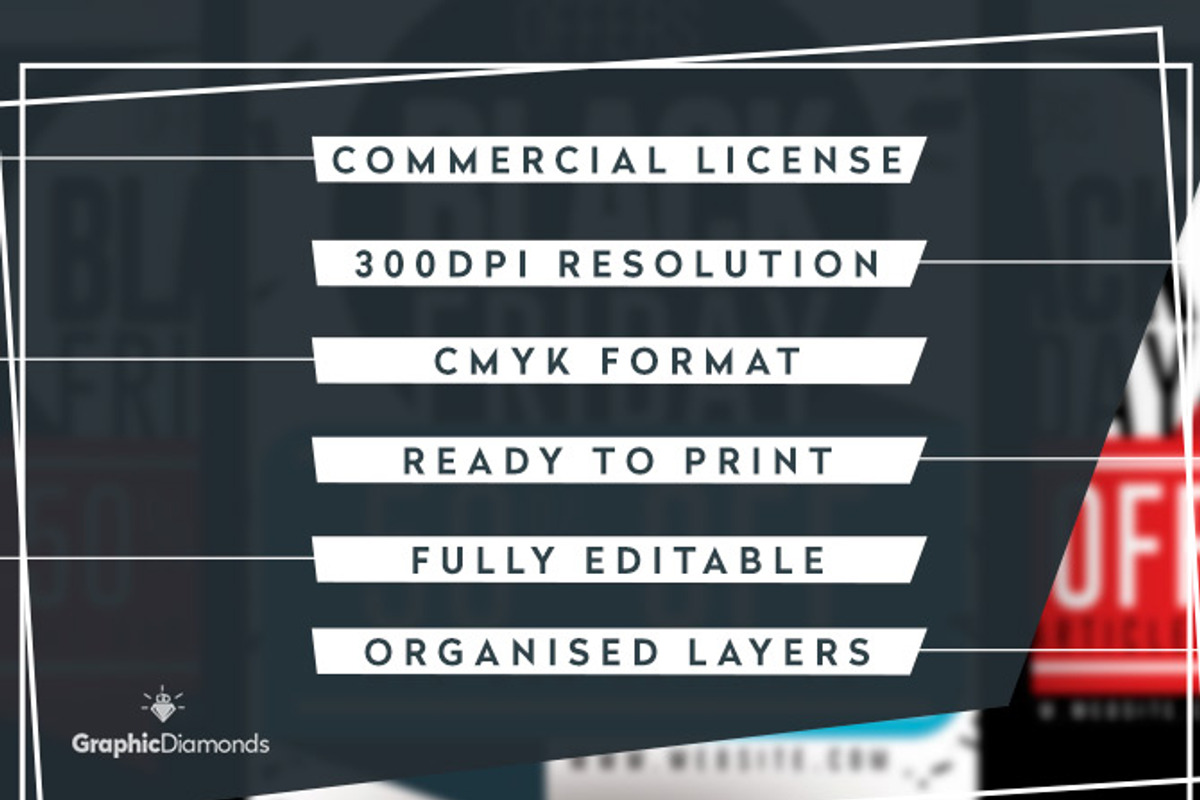 Black Friday Sales Flyer, a Flyer Template by GraphicDiamonds (Photo 4 of 5)