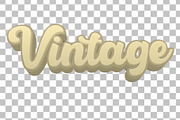 Vintage PSD 3D Editable Text Effect, a Layer Style Add-On by TrueVector (Thumbnail 2 of 2)