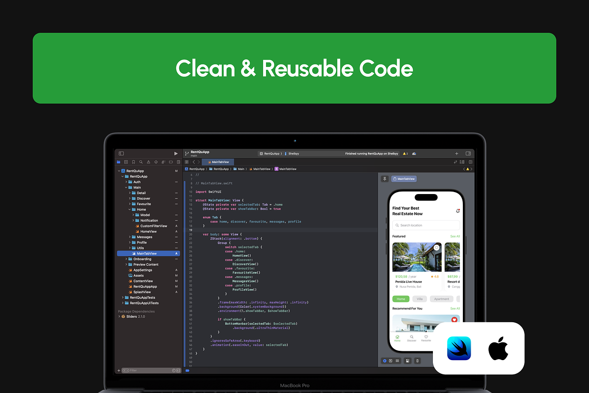 Real Estate UI Kit + Code Templates, an UI Kit Template by Moni Studio (Photo 2 of 4)
