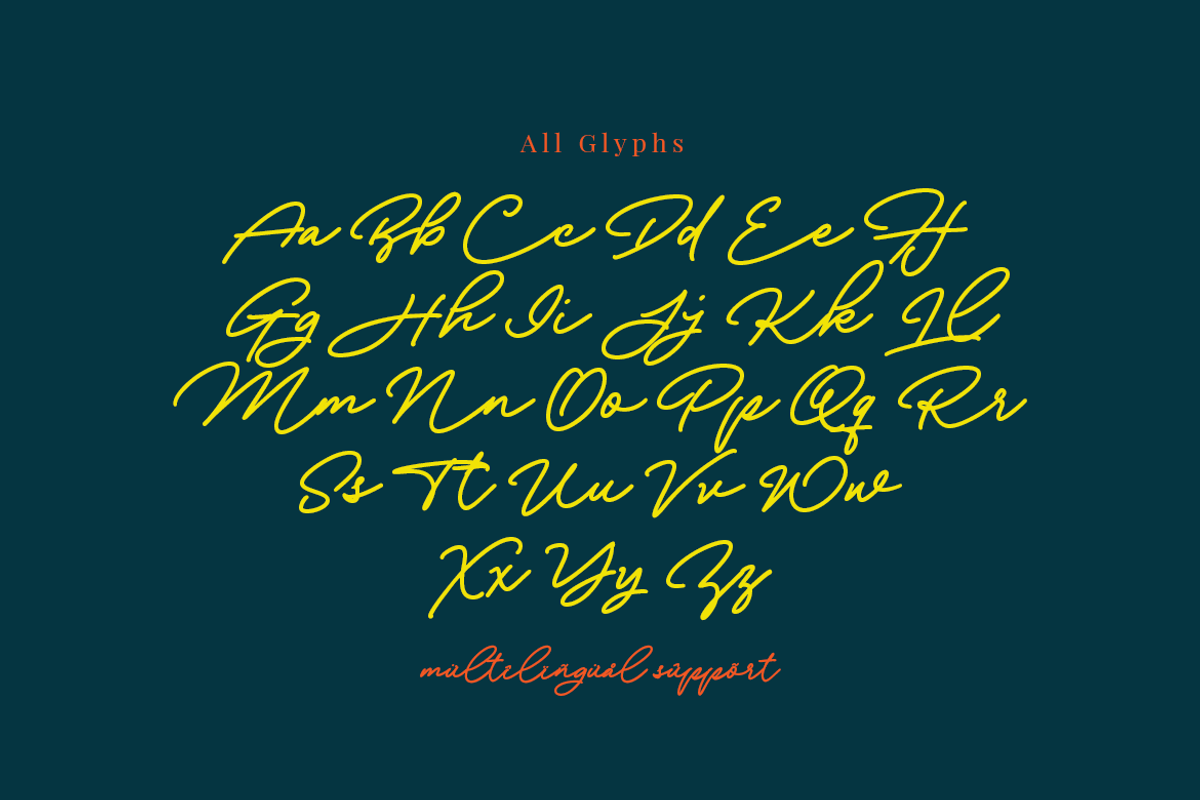 Thread Starter | A Monoline Script, a Script Font by Colllab Studio (Photo 5 of 12)
