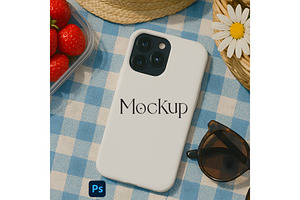 iPhone Tough Phone Case Mockup