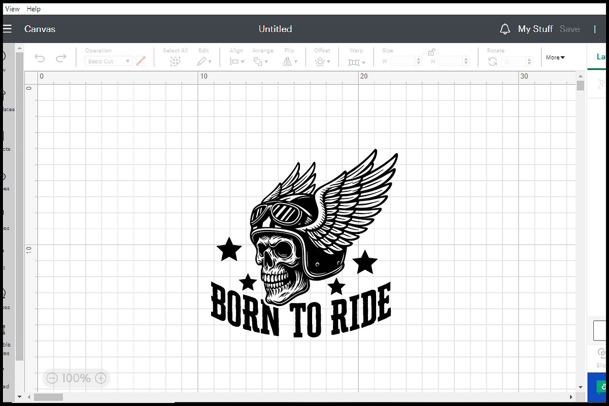 Born To Ride Winged Skull Biker SVG, an Object Graphic by BeeCraftR (Photo 1 of 5)