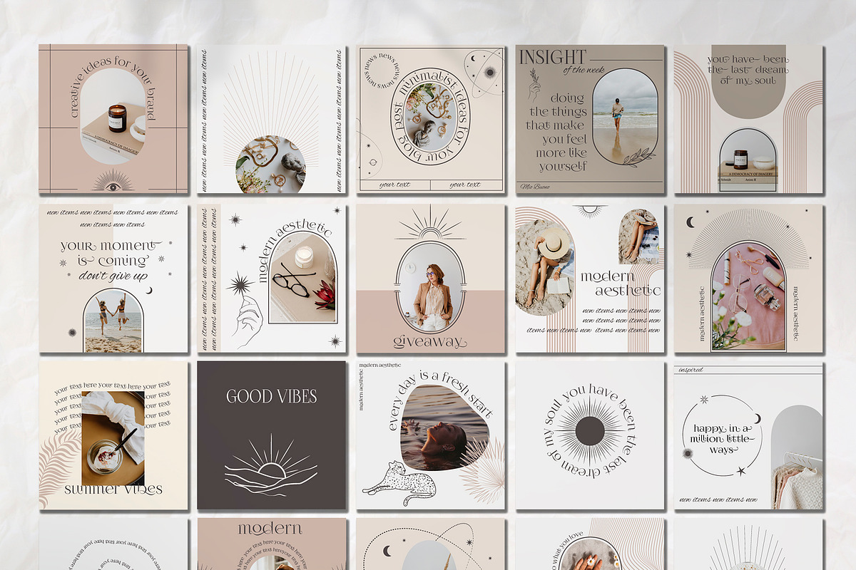 Aesthetic Instagram Template, a Social Media Template by Mio Buono (Photo 7 of 13)