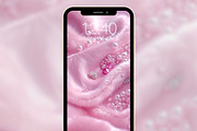 Pink Fur & Pearls Luxury Phone BG, a Graphic by Kalindiprints (Thumbnail 5 of 6)