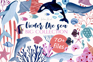 Under the sea big collection, an Animal Illustration by Fantom Fifi Art