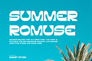 Summer Romuse Font, a Sans Serif Font by Iqsiart Studio (Thumbnail 6 of 7)