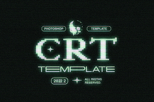 CRT Photoshop Template