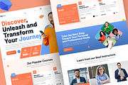 Online Learning Landing Page UI, an UI Kit Template by nwdigitalstore (Thumbnail 4 of 4)
