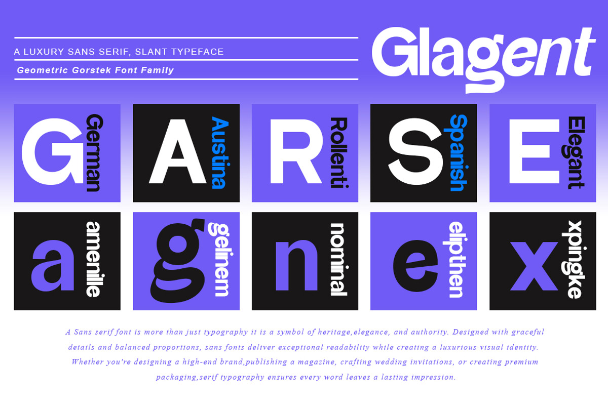 Glagent, a Sans Serif Font by IM Studio (Photo 7 of 12)