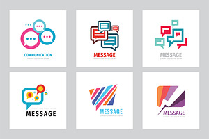 Message Consulting Vector Logo Set