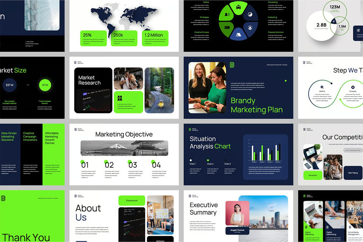 Marketing Plan GSlides,Powerpoint, a Presentation Template by Fit-tee (Photo 2 of 2)