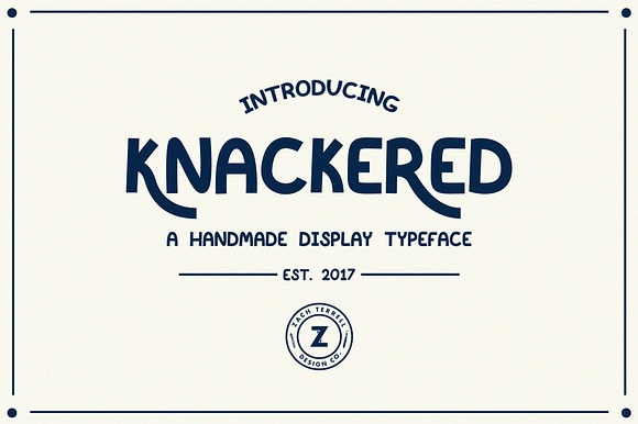 Knackered Font preview 6