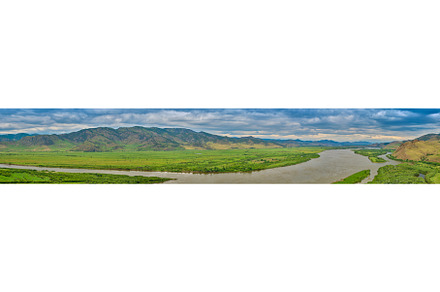 View of the Selenga River from Mount
