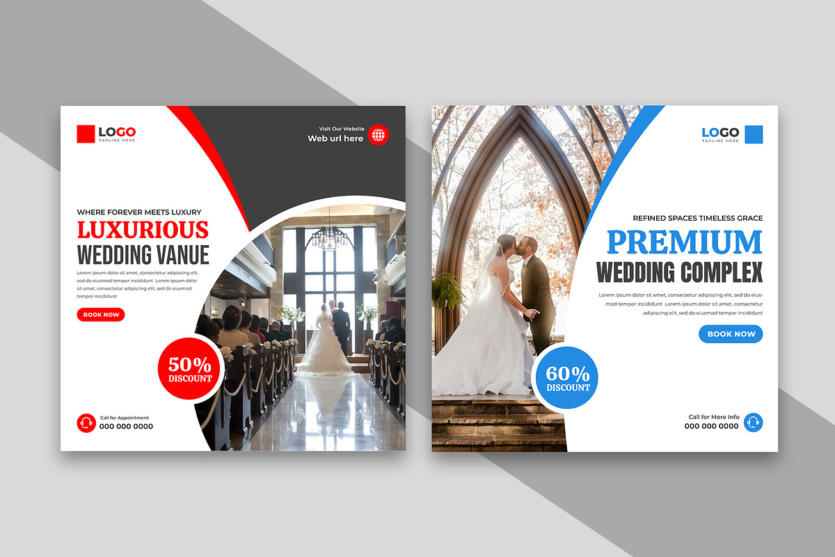 Luxury Wedding Venue Social Media, a Social Media Template by nandinigraphics (Photo 1 of 2)