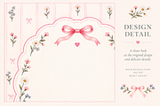 Blush Pink Floral Invitation Frames, a Background Graphic by by creative paper (Thumbnail 5 of 7)