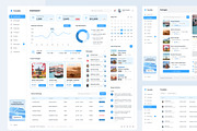 Travelie - Travel Agency Dashboard, an UI Kit Template by peterdraw (Thumbnail 2 of 7)