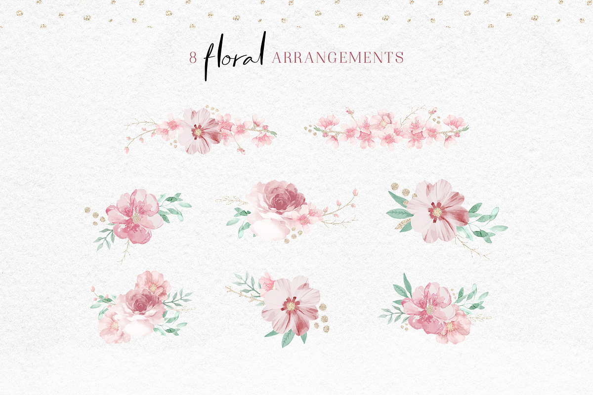 Hand Drawn Floral Graphics Pack, a Decorative Illustration by With Love Ethel (Photo 5 of 6)