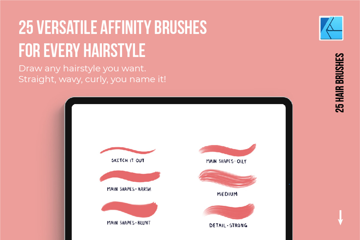 Perfect Portrait Affinity Brushes, a Brush Add-On by Riveros Illustration (Photo 5 of 11)