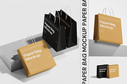 Paper Bag Mockup, a Packaging Mockup by Cutna Studio (Thumbnail 1 of 8)