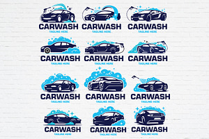 12 Car Washing Logo Bundle, a Branding & Logo Template by Guavanaboy