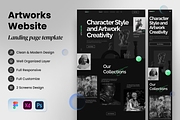 Artworks - Artworks Landing Page, a Landing Page Template by SLAB! Design (Thumbnail 1 of 5)