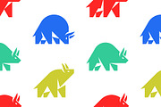 Bull Logo + pattern, an Object Graphic by NataliiaVolyk (Thumbnail 5 of 7)