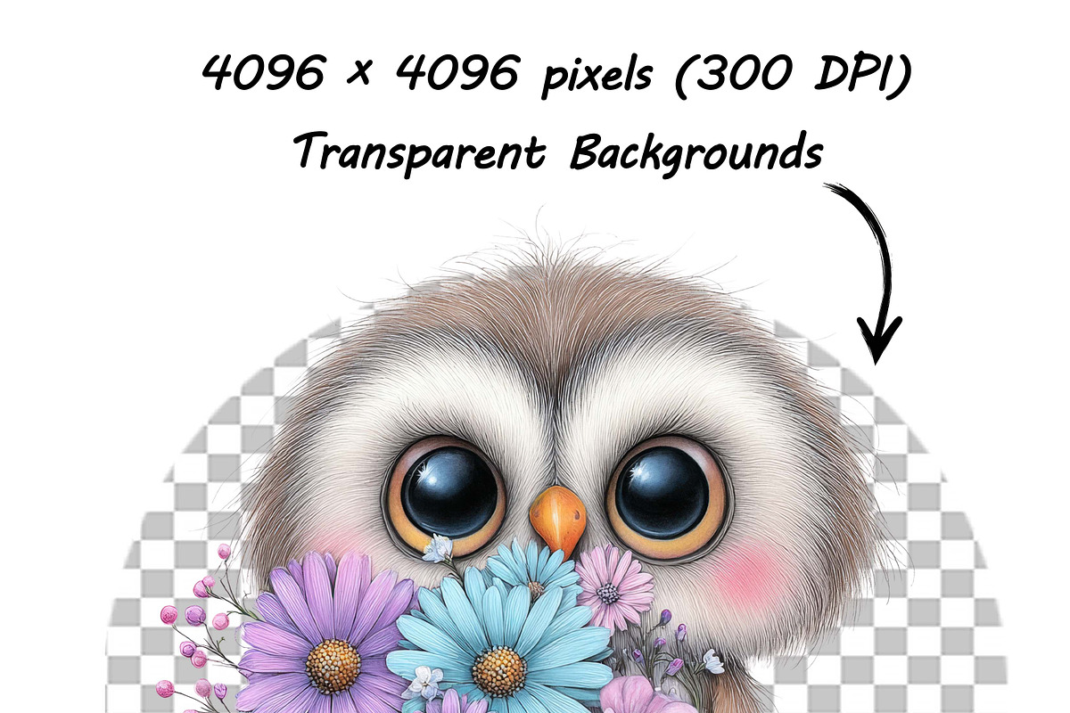 Whimsical Floral Animal Clipart Set, an Illustration by one-touch (Photo 13 of 16)