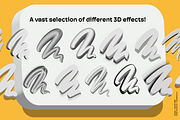3D Pack — 3D Brushes For Procreate, a Brush Add-On by Snooze one (Thumbnail 4 of 15)